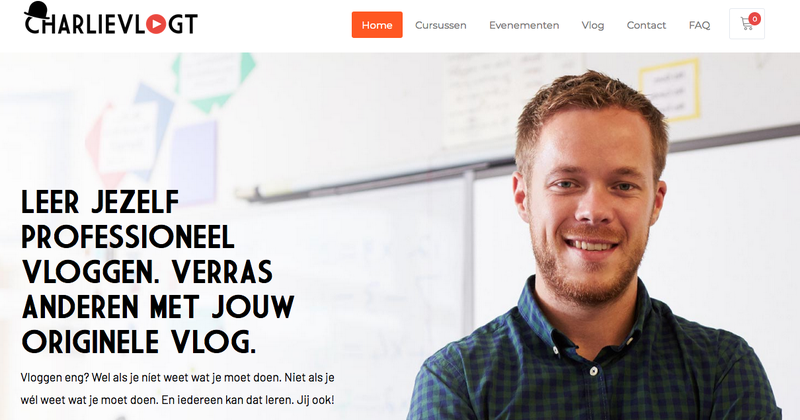 Charlie Vlogt: online cursus vloggen&filmen voor onderwijzers