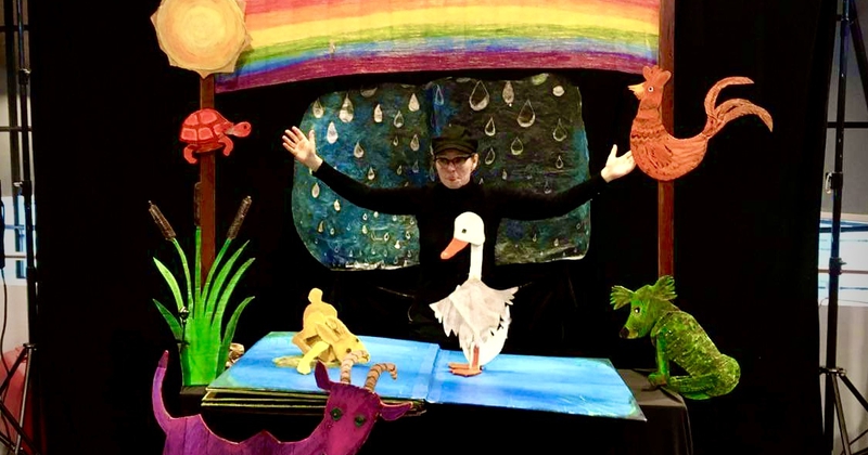 De " Gi-Ga-Groen Show " Kinderboekenweek